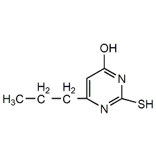 4-羥基-2-巰基-6-丙基嘧啶結(jié)構(gòu)式